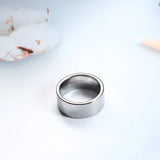 11mm Wide Tungsten Carbide Wedding Band Engraved Flying Fish Ring