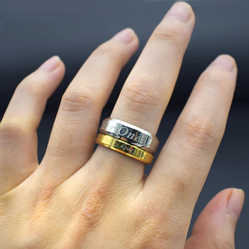 12 Mix Couple Rings Vintage Silver Gothic Wedding Letter Rings Set