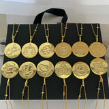 Zodiac Necklace European Girls Twelve Constellation Necklaces Jewelry For Women