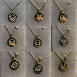 Zodiac Necklace European Girls Twelve Constellation Necklaces Jewelry For Women