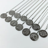 12 Zodiac Necklace Constellation Necklaces Jewelry For Women Men