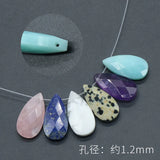 12pc Water Drop Spot Stone Pendant Loose Bead for Jewelry Making