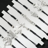 Hand of Fatima Unicorn Heart Charm Bracelet Set for Women