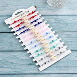 12pcs Shell Crystal Beads Braided Bracelets Women Girl Charms Kid Bracelet