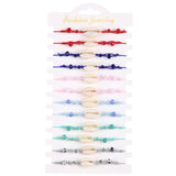 12pcs Shell Crystal Beads Braided Bracelets Women Girl Charms Kid Bracelet
