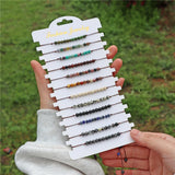 12pcs/set Stone Braided Bracelet Evil Eye Charm Bracelets