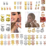 14 Styles Hypoallergenic Earring Lifter Support Posts for Women