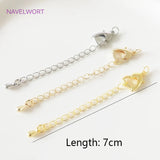 Heart Lobster Claw Clasp 18K Plated Brass Metal Lobster Clasps