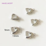 Heart Lobster Claw Clasp 18K Plated Brass Metal Lobster Clasps