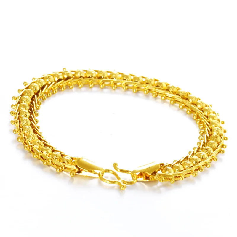 14K Wedding Bracelet for Women Watch Chain, Not Fade
