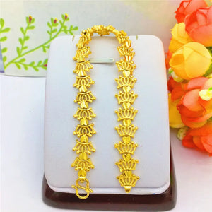 14K Crown Bracelet Women's Wedding Jewelry 10mm