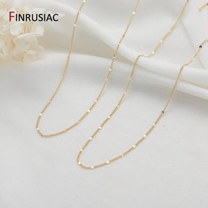 14K Gold-Plated Thin Chain Clavicle Chain DIY Necklace