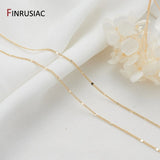14K Gold-Plated Thin Chain Clavicle Chain DIY Necklace