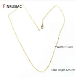 14K Gold-Plated Thin Chain Clavicle Chain DIY Necklace