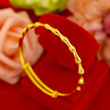 14K Women's Bone Bamboo Bracelet for Wedding