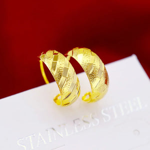 14k Yellow Earring Jewelry for Women Wedding Statement Clip Earrings