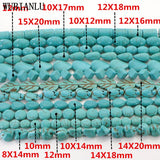 18 Turquoise Stone Loose Beads Jewelry Making DIY Gift Necklace Bracelet Ear