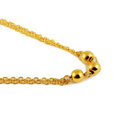 18K Ball Chain Bracelet Wedding Jewelry Not Fade Fine