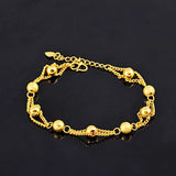 18K Ball Chain Bracelet Classic Wedding Jewelry Gift
