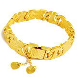 18K Widen Watch Chain Bracelet for Wedding Not Fade Fine Jewelry