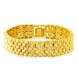 18K Bracelet Men Women Widen Watch Chain Bracelet