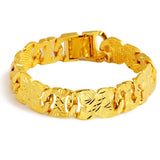 18K Widen Watch Chain Bracelet for Wedding Not Fade Fine Jewelry