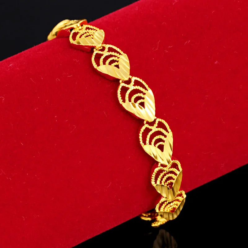 18K Widen Watch Chain Bracelet Wedding Jewelry