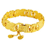 18K Widen Watch Chain Bracelet for Wedding Not Fade Fine Jewelry