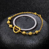 18K Bracelet Men Women Wedding Engagement Chain Bracelet