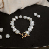 Baroque Pearl Charm Bracelet Women Jewelry