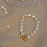 Baroque Pearl Charm Bracelet Women Jewelry