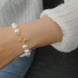 Baroque Pearl Charm Bracelet Women Jewelry