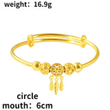 18k Yellow Bracelet Women Hand Chain Bangle Party Birthday Wedding Jewelry