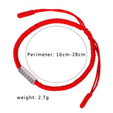 Red Chain Rope Couples Bracelet Woman Men Jewelry