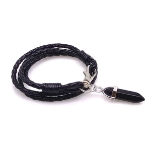Leather Charm Bracelet Set for Men Women