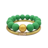 Acrylic Beaded Stretch Bracelets Set for Women