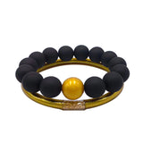 Acrylic Beaded Stretch Bracelets Set for Women
