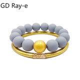 Acrylic Beaded Stretch Bracelets Set for Women
