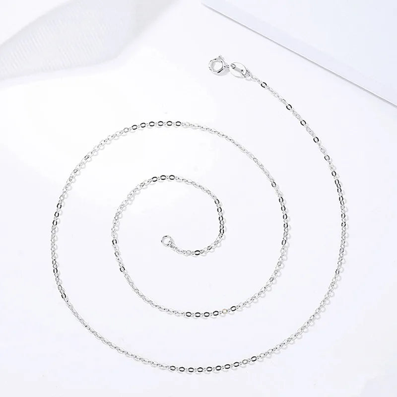 925 Sterling Silver Chain Necklace for Women Girls