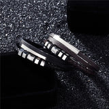 Men's Punk Leather Bracelet Stainless Steel Bangles 19/21/23cm