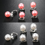 Pearl Flower Crystal Hair Pins Wedding Bridal Headwear