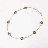 Crystal Geometric Choker Necklace for Women