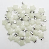 20mm Luminous stars natural stone Pendants necklaces 50pcs
