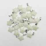 20mm Luminous stars natural stone Pendants necklaces 50pcs