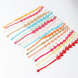 20pcs Mix Style Braided Cotton Rope Cuff Bracelets For Women