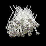 Wedding Hair Pins Crystal Flower Bridal Hairpins Bridesmaid Hair Clips