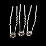 Wedding Hair Pins Crystal Flower Bridal Hairpins Bridesmaid Hair Clips