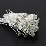 Wedding Hair Pins Crystal Flower Bridal Hairpins Bridesmaid Hair Clips