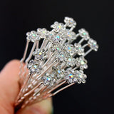 Wedding Hair Pins Crystal Flower Bridal Hairpins Bridesmaid Hair Clips