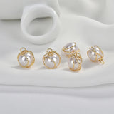 20pcs Copper Simulated-Pearl Charms DIY Earrings/Necklace Pendants